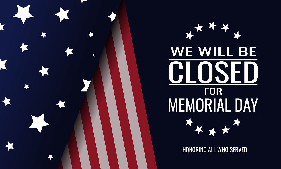 Memorial Day Office Closure