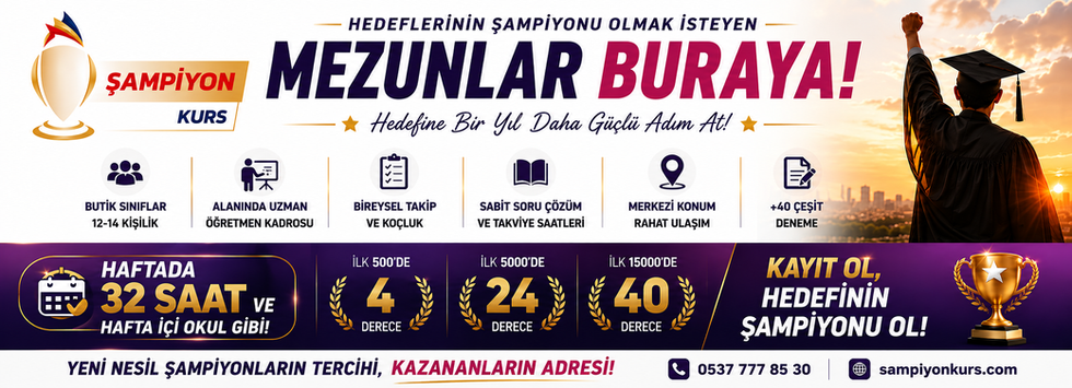 Tercihlerin gelecek yıl için planlayacak olan mezun grubu öğrencileri hedeflerine ulaştırıyoruz!