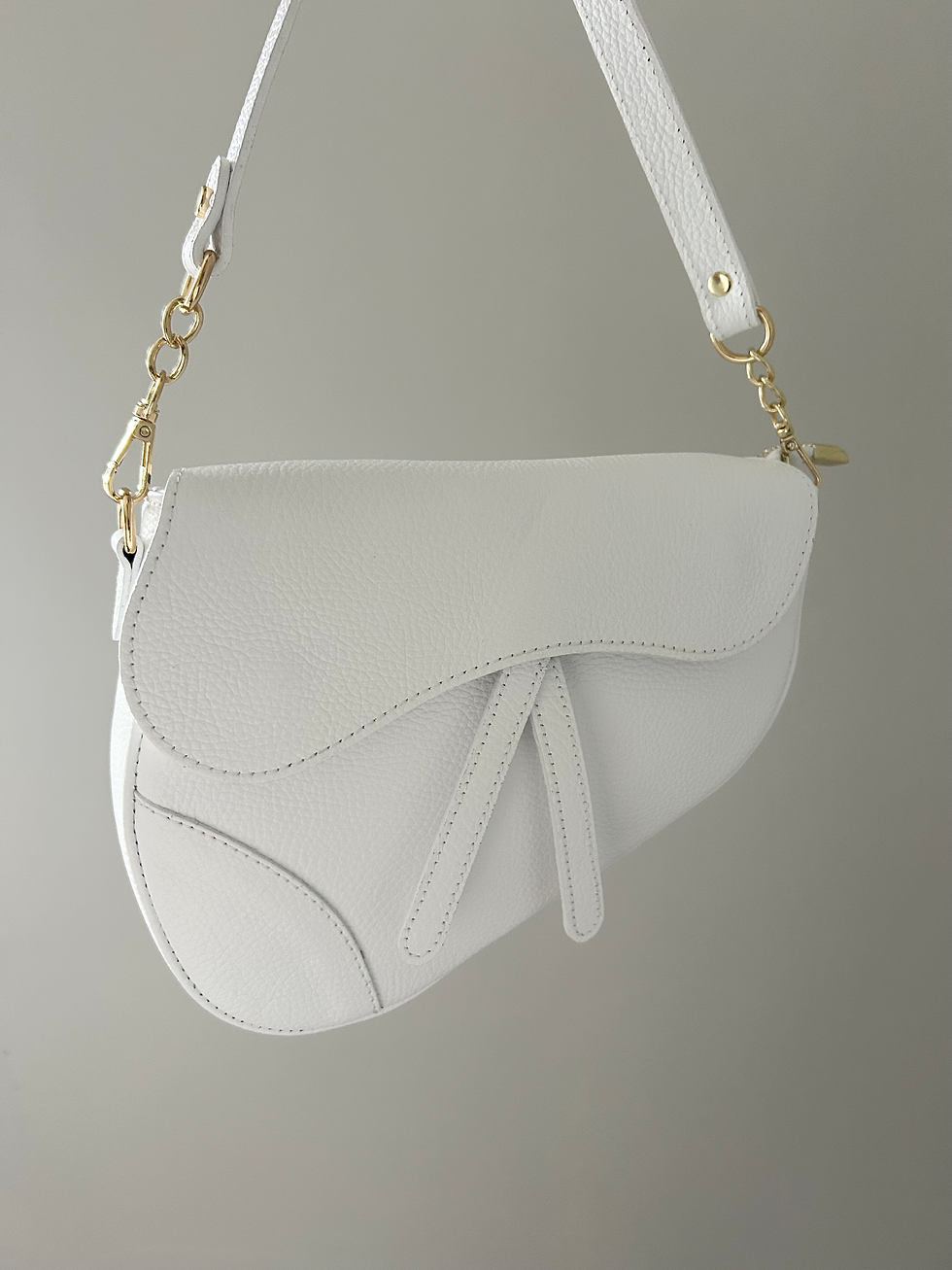 Thumbnail: Gia Leather Saddle Bag