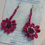 Miniature : Boucles d'Oreilles Pâquerettes_Ton Violet Rose