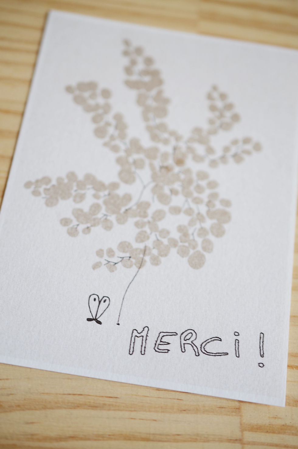 Miniature : Carte Postale_Merci Mimosa_Risographie