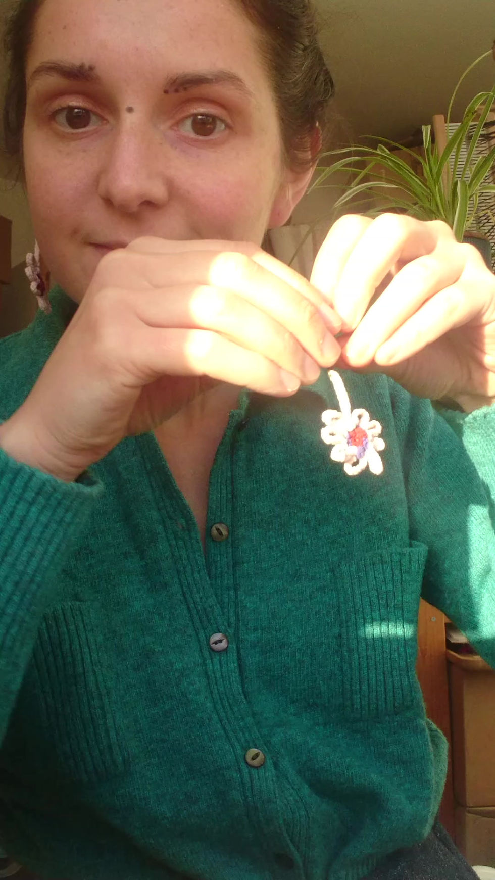 Miniature : Boucles d'Oreilles Pâquerettes_Ton Rose Pâle