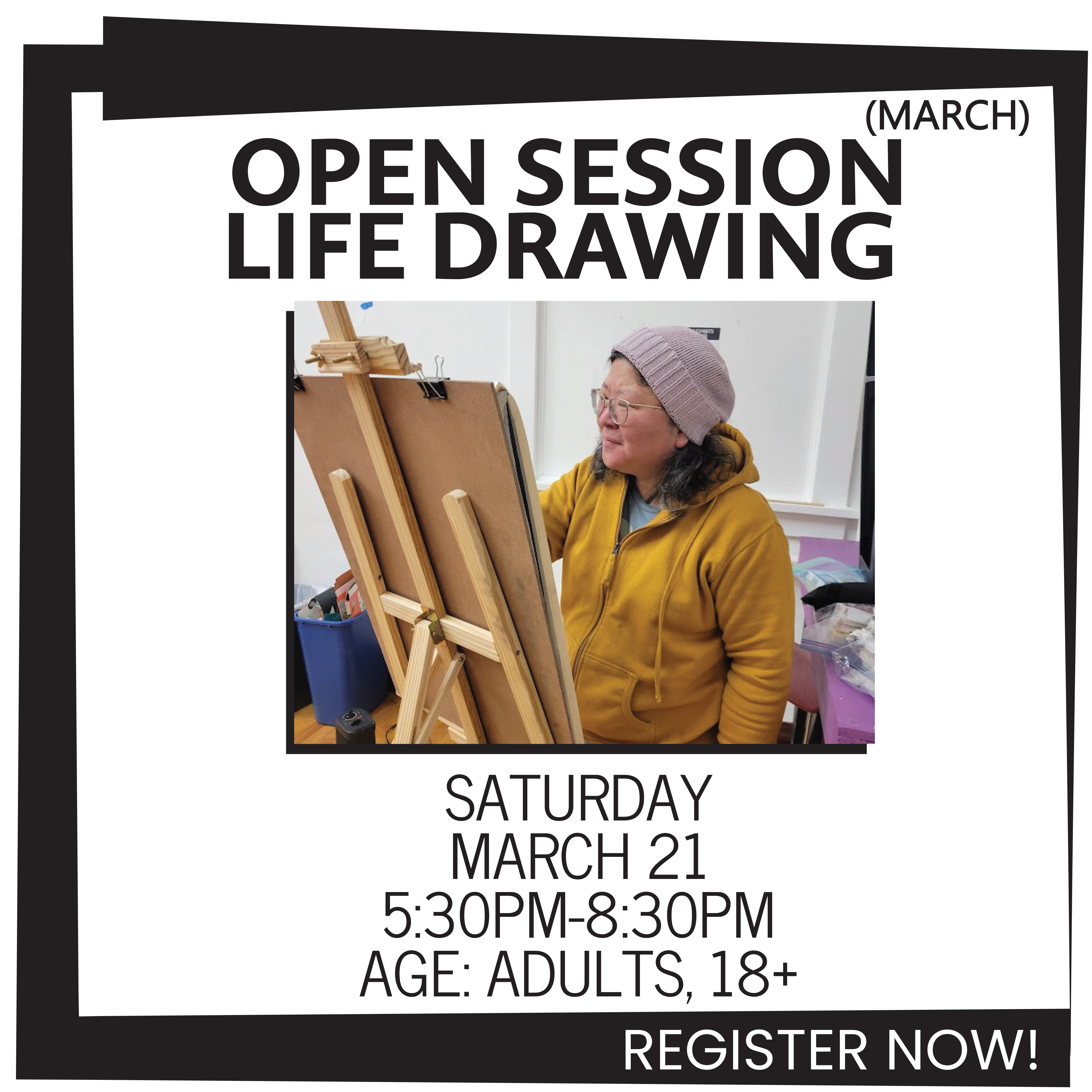 MARCH OPEN SESSION LIFE DRAWING