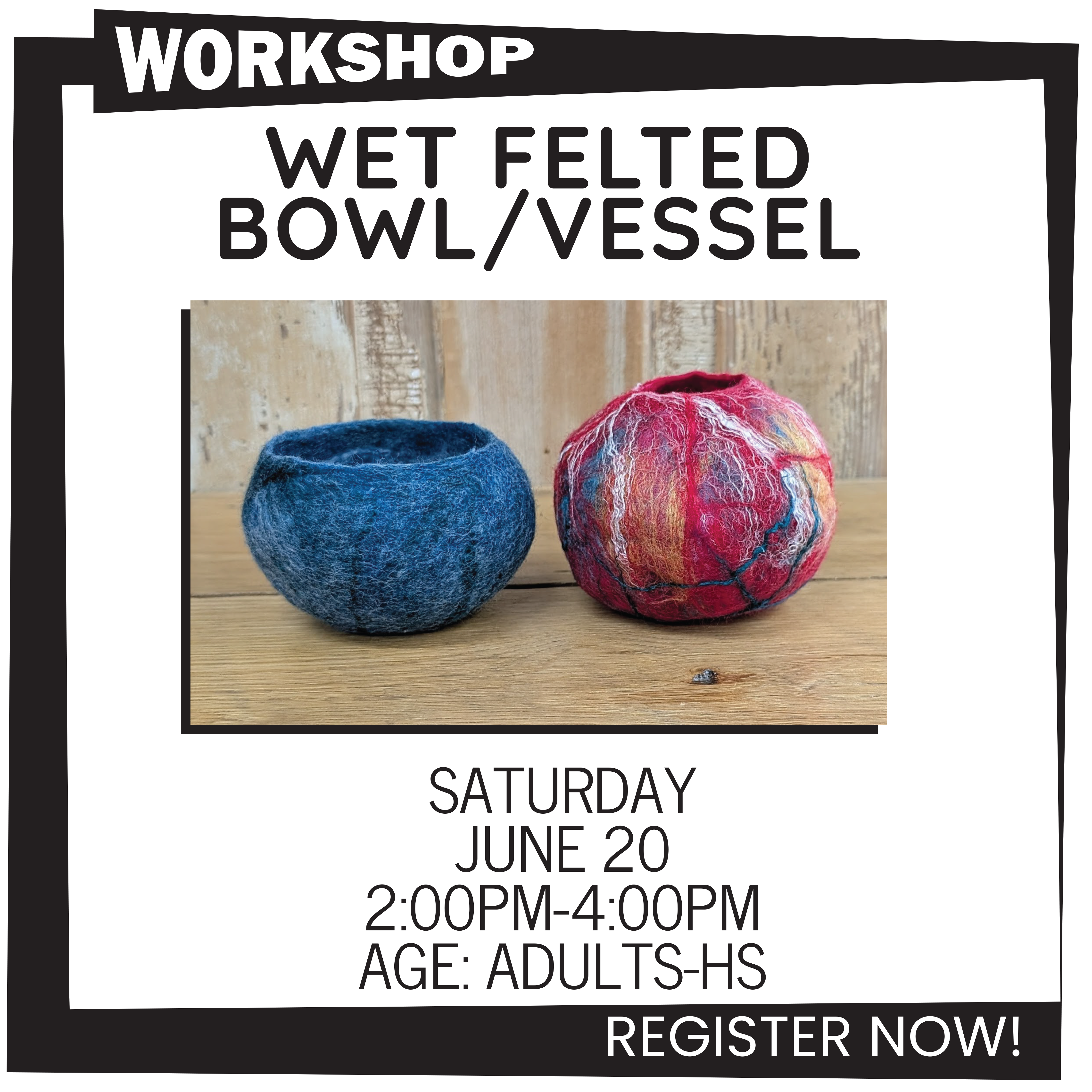 WET FELTED BOWL/VESSEL