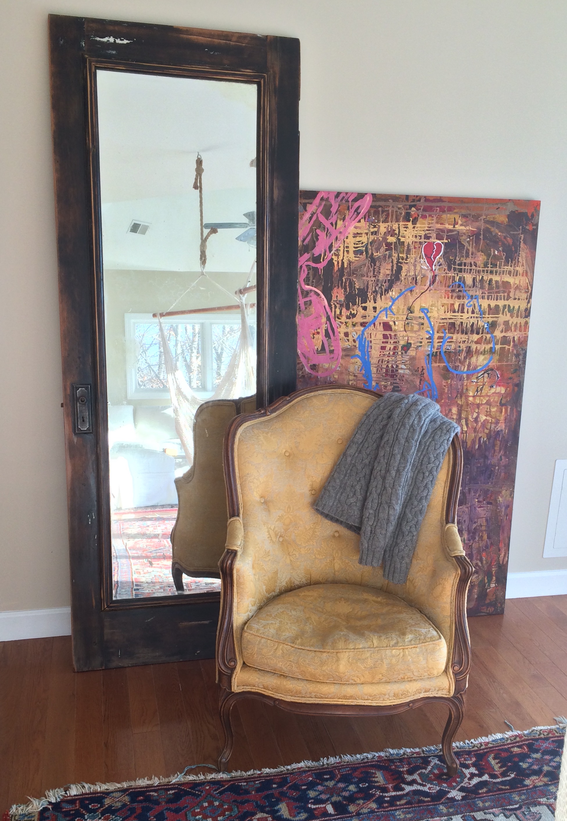 Item: Antique parlor chair