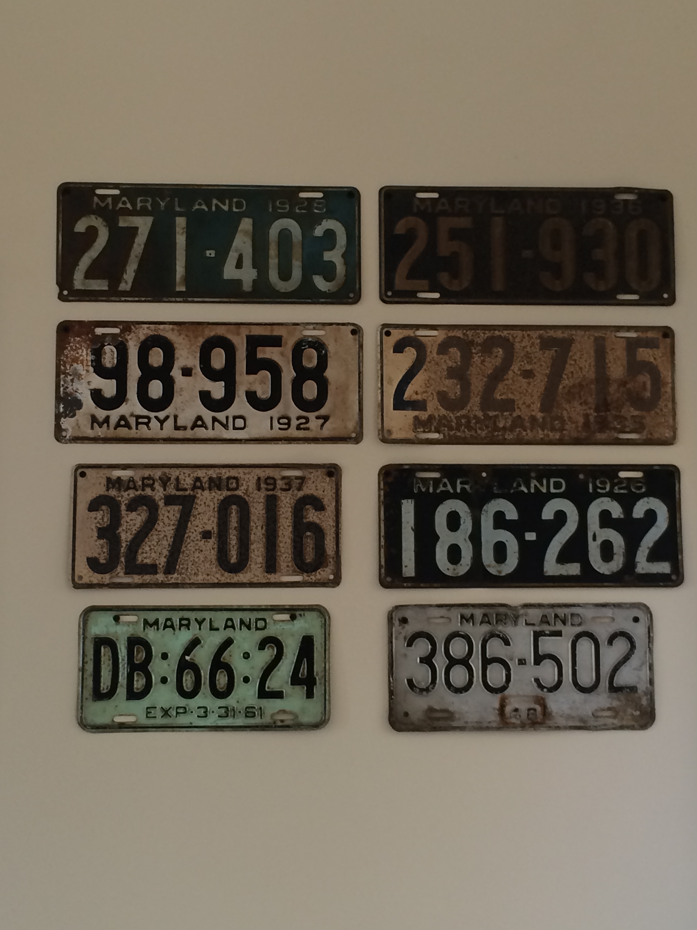 Item: Expired license plates