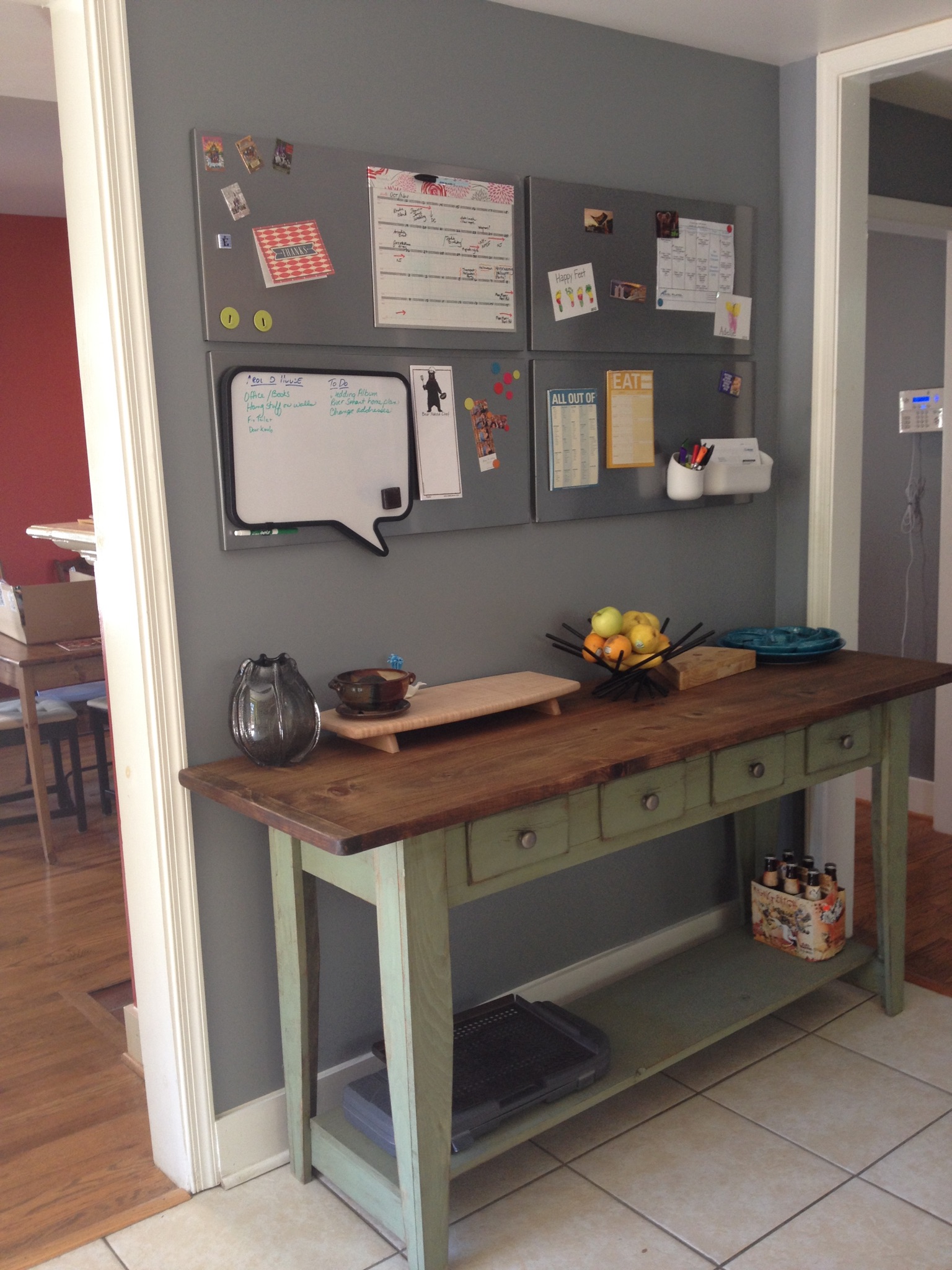 Item: Barn wood top credenza