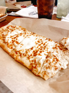 Garlic parmesan flatbread