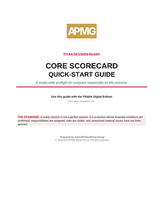 TITAN Session Ready Core Scorecard Quick Start Guide
