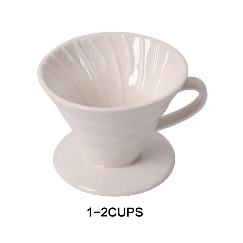 Thumbnail: Ceramic Coffee Dripper Engine Style Coffee Drip Filter Cup Permanent Pour Over