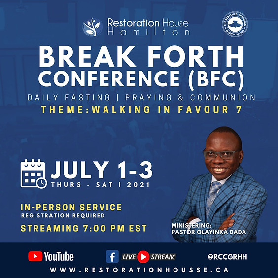 Break Forth Day 1- JULY