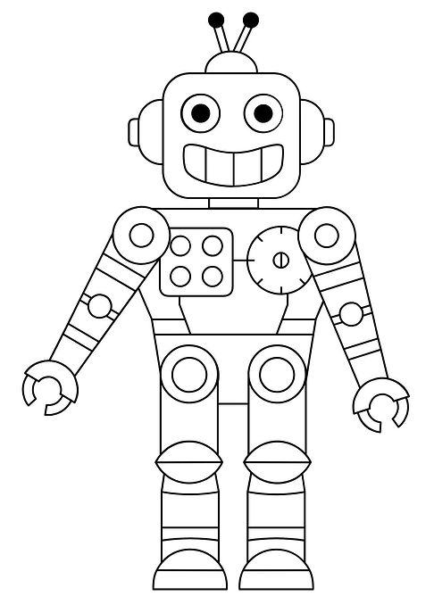 robot, robot boyama