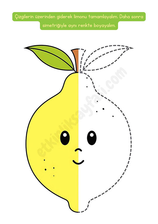 simetri, çizgi çalışması