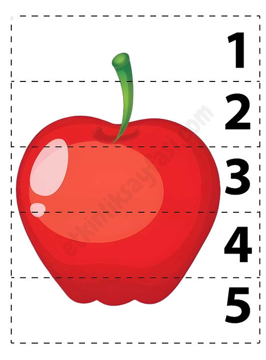 ardışık sayılar, sıralama, yapboz, 5e kadar sayılar