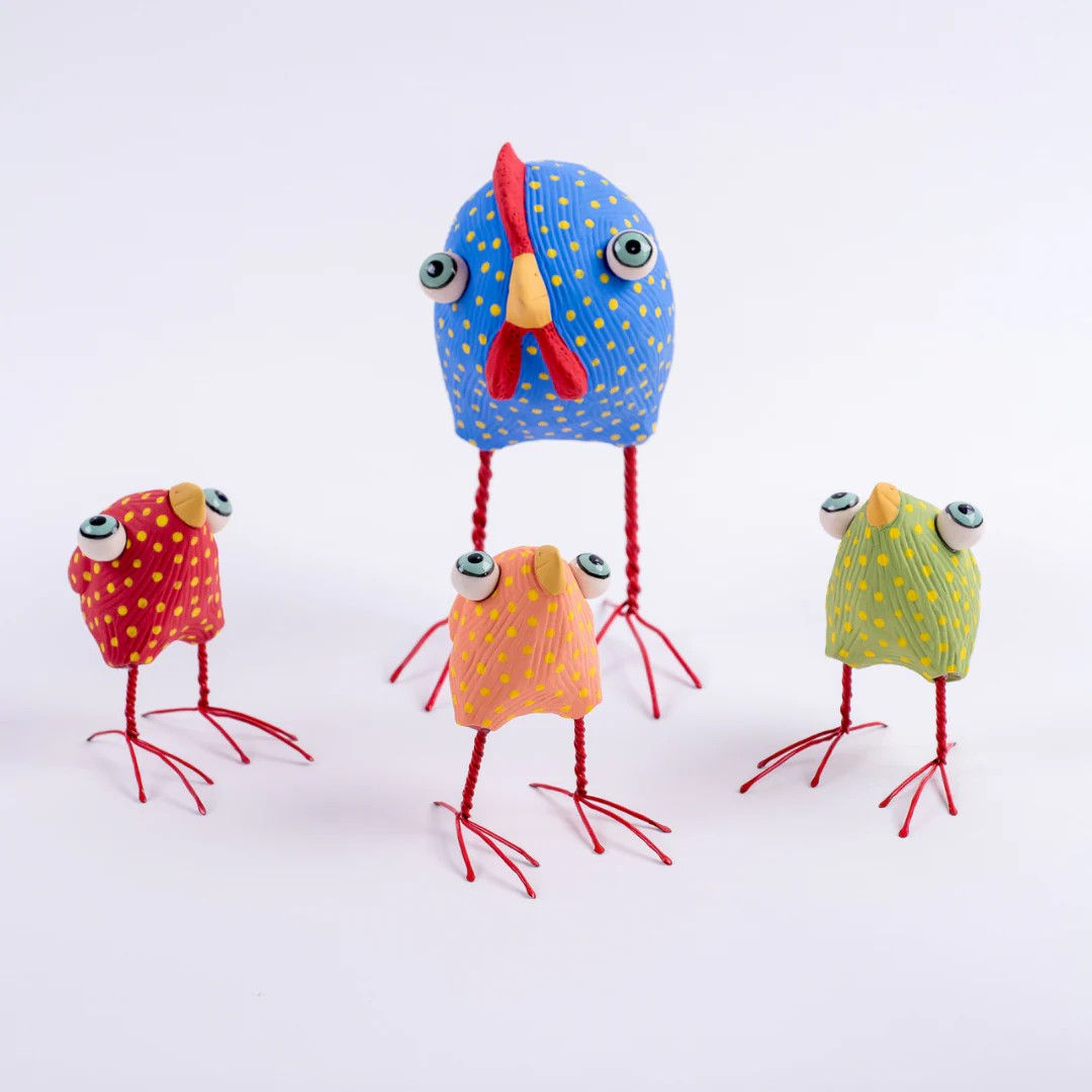 Elodie Barker Ceramic Chickens from
