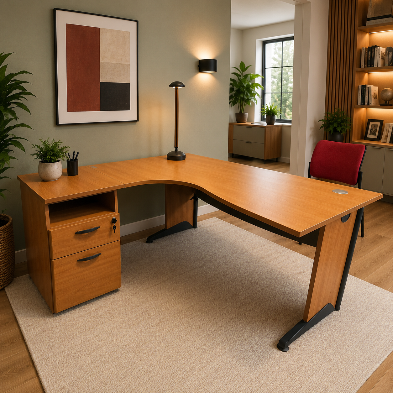 Plan Compact OSMOSE + Caisson Hauteur Bureau