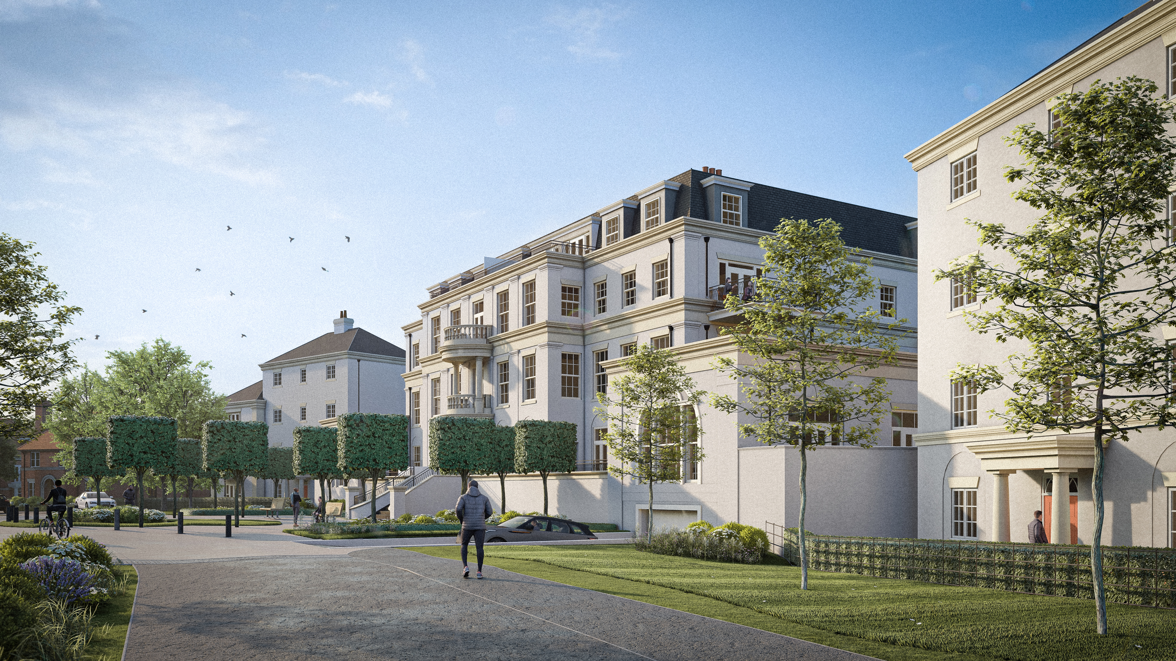 Fluid London Limited — Wilton Park - CGI image of Wilton House - Main Building on site