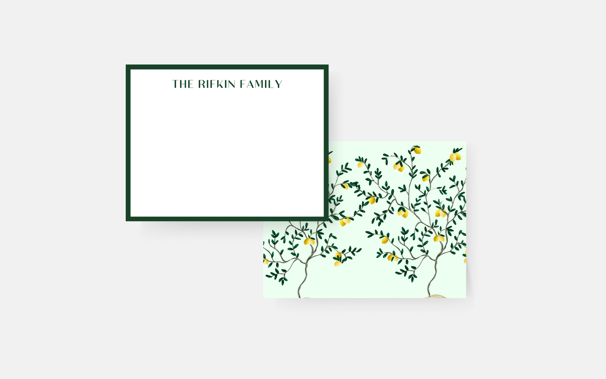 De Gournay Lemons Notecards