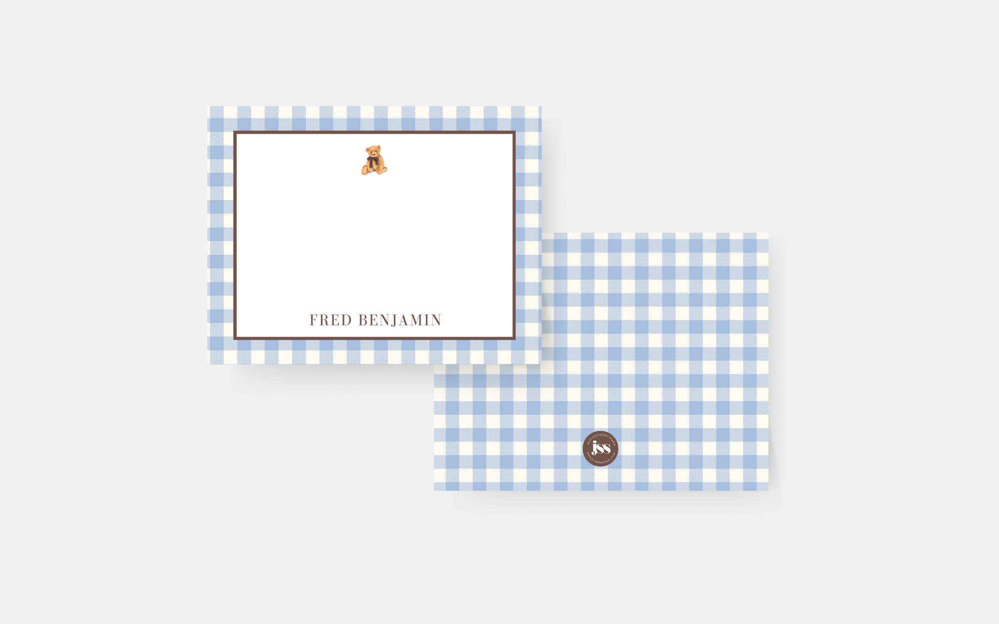Polo Bear Notecards - Light Blue