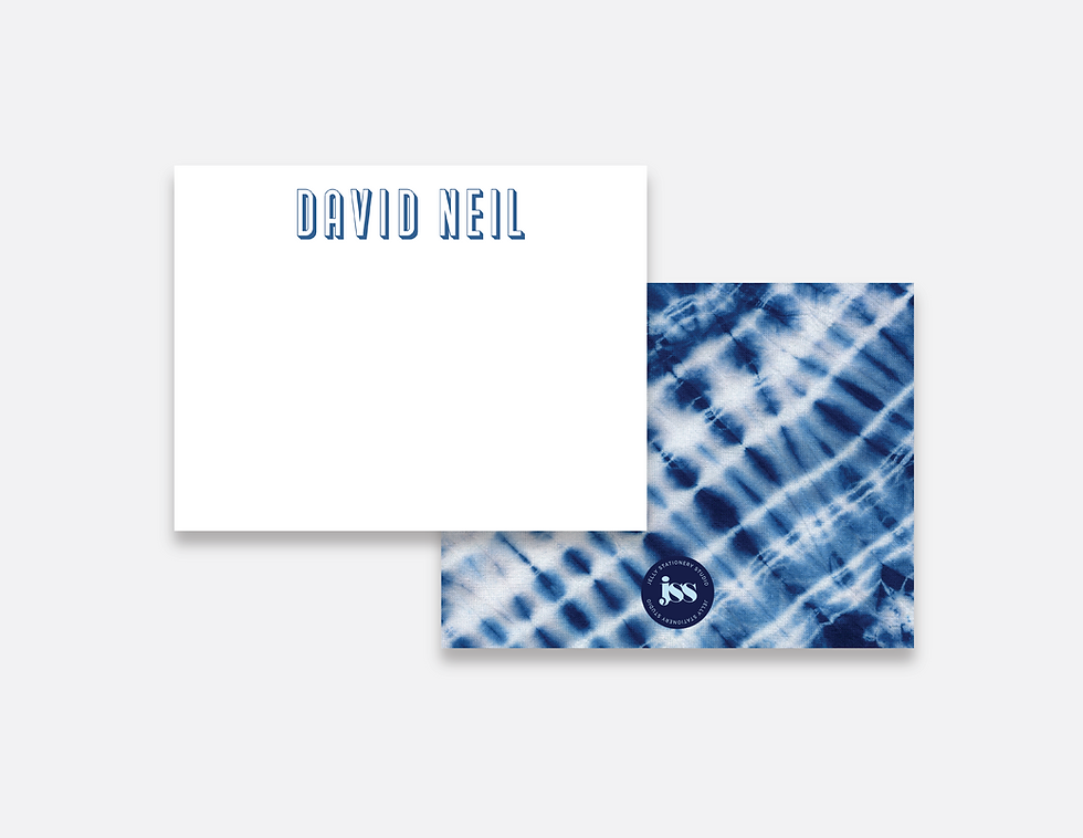 Blue Tie-Dye Notecards
