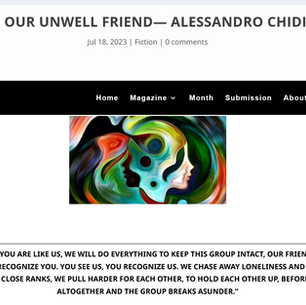 George, our unwell friend (A novel published on Antonym Magazine)