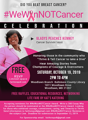 We Won Not Cancer Flyer