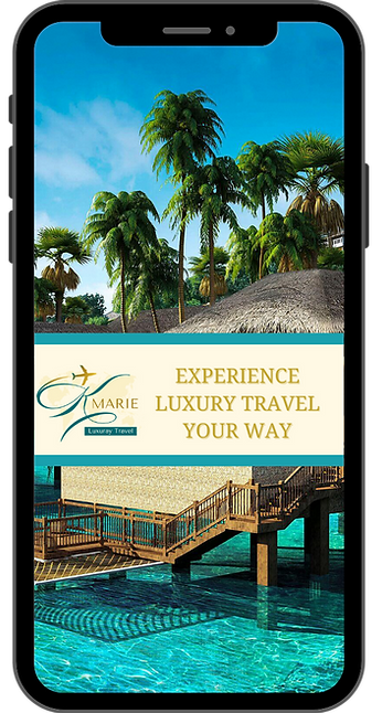 Cell phone mock up K Marie Travel