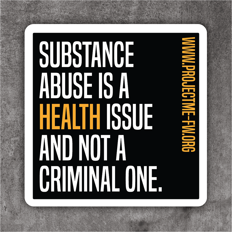 health issue not a criminal one sticker