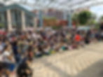 Public magic performance to young audience