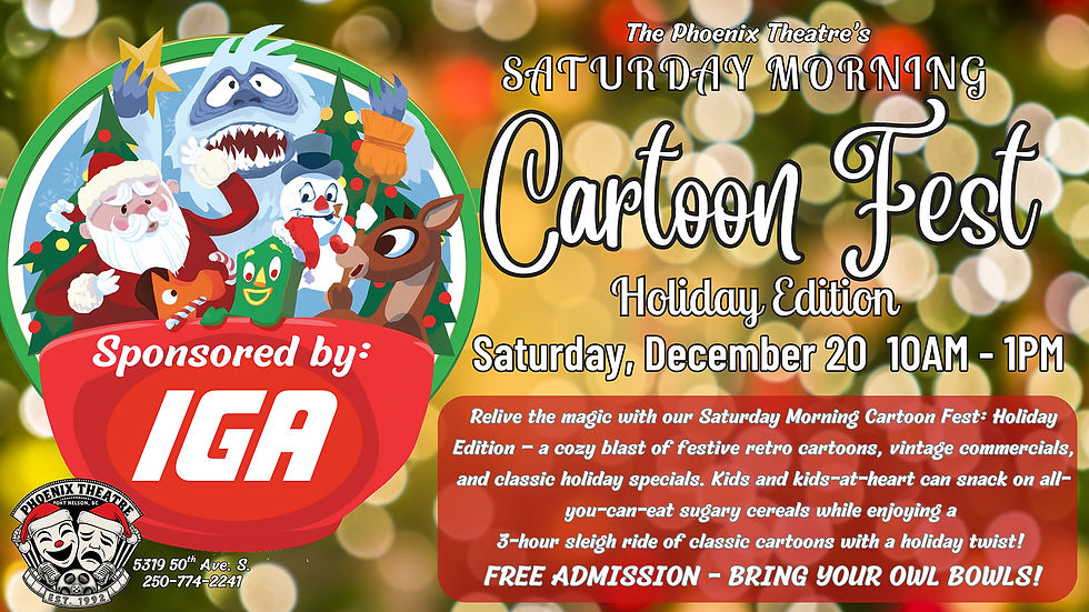Saturday Morning Cartoon Fest Holiday Edition