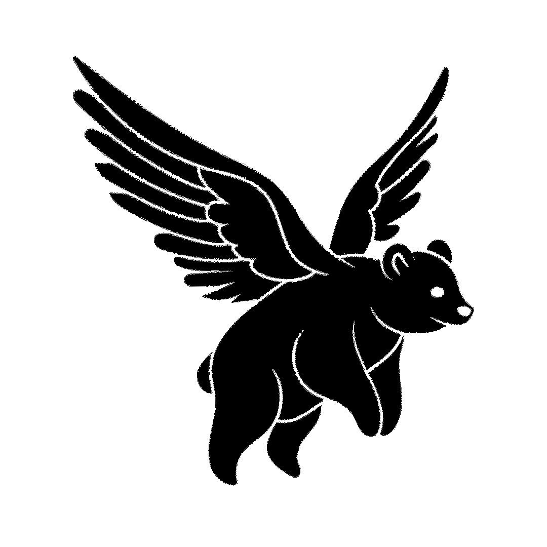 Flying Bear Wings flapping