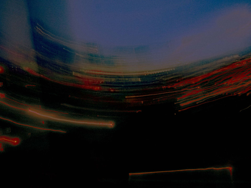 blurry moving city abstract image of skyline at night