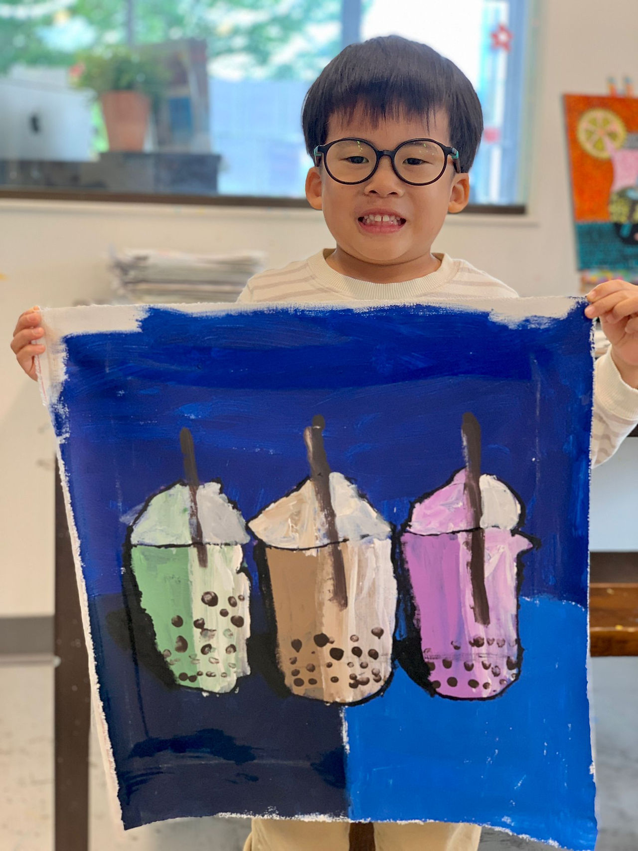 Waybe Thiebaud inspired Bubble Tea