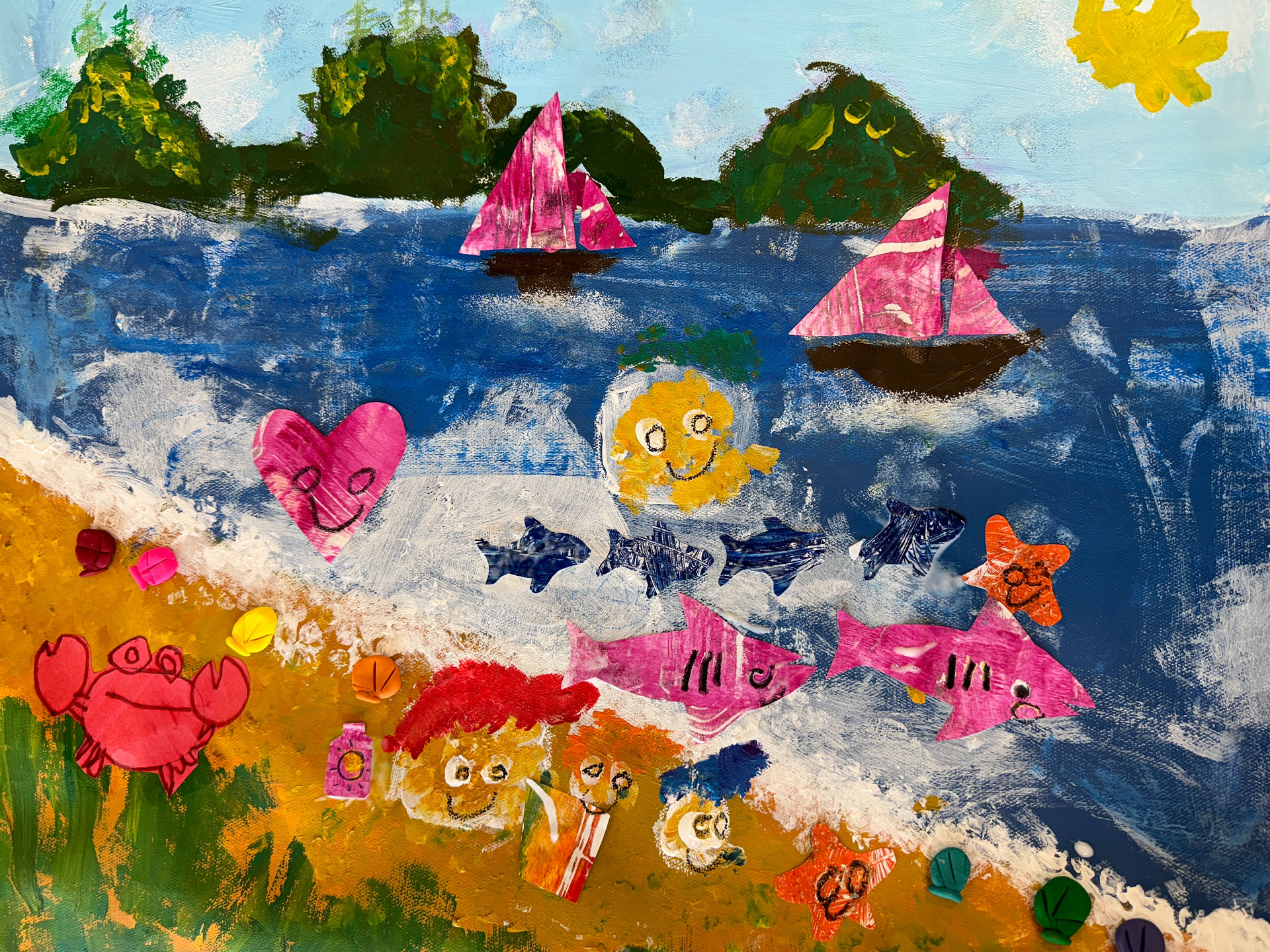 Georges Seurat inspired Painting