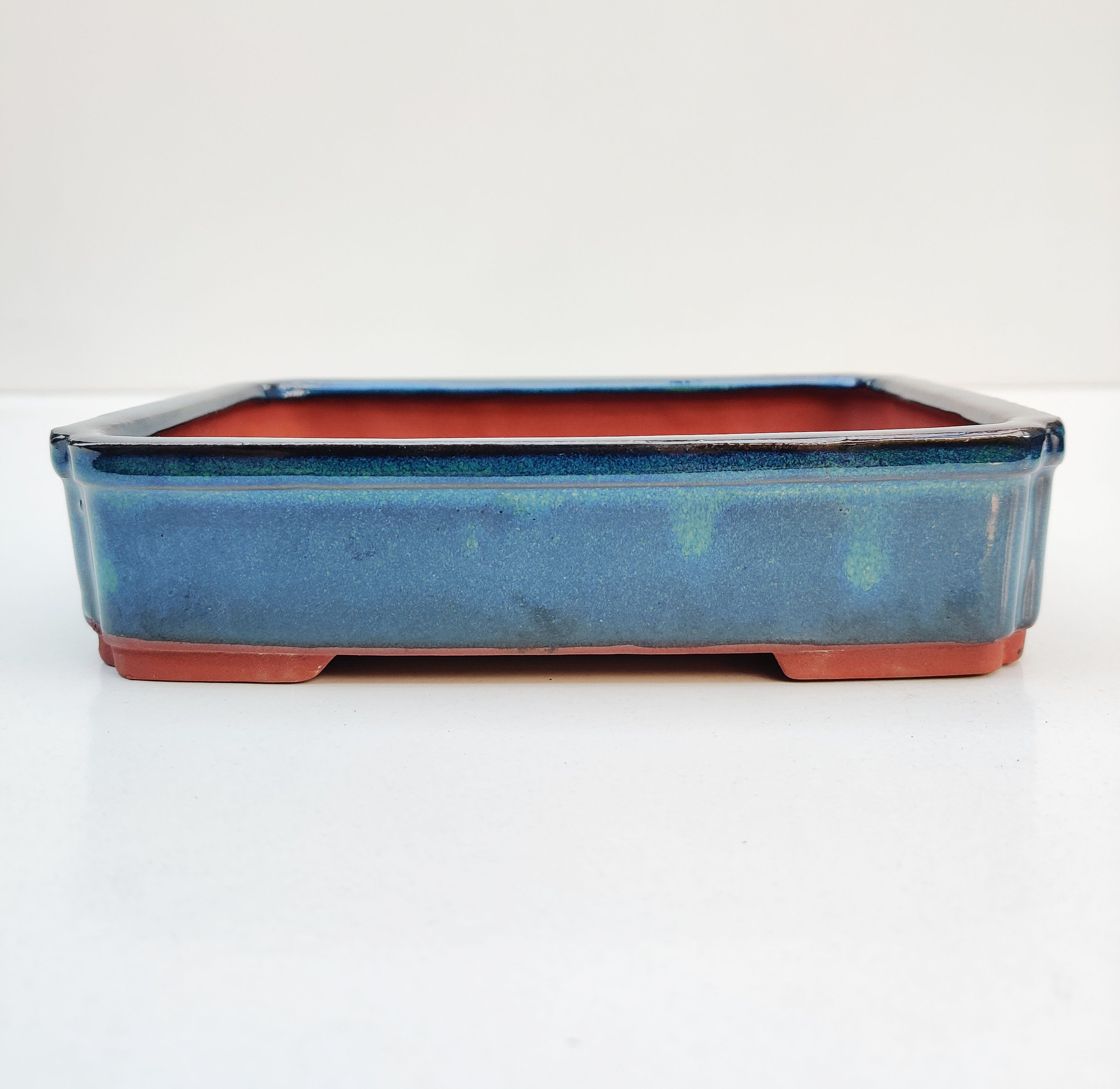 Aquamarine Glazed Bonsai Pot 8 inch