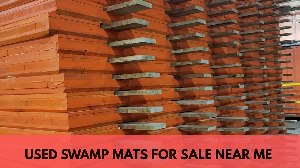 wood crane mats