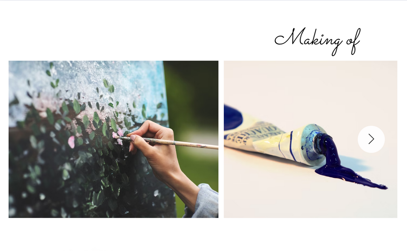 art store web design