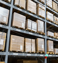 Packages on Shelves