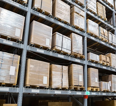 Packages on Shelves
