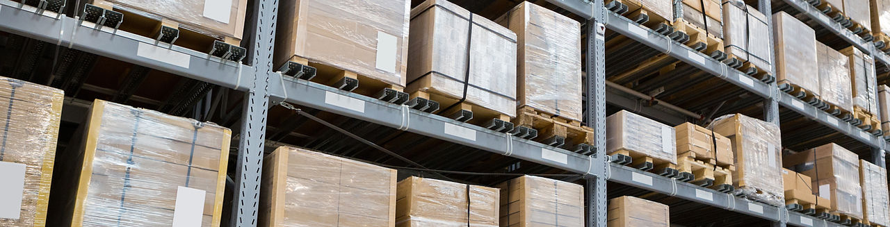 Packages on Shelves