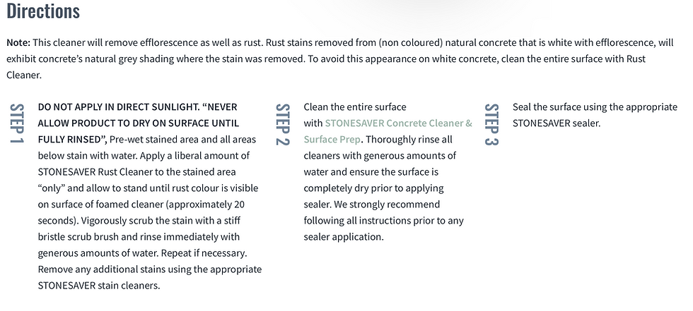 Thumbnail: Stonesaver rust stain remover for patio stones