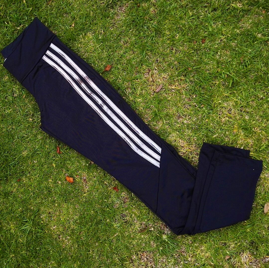 Leggings - Rayas plateadas