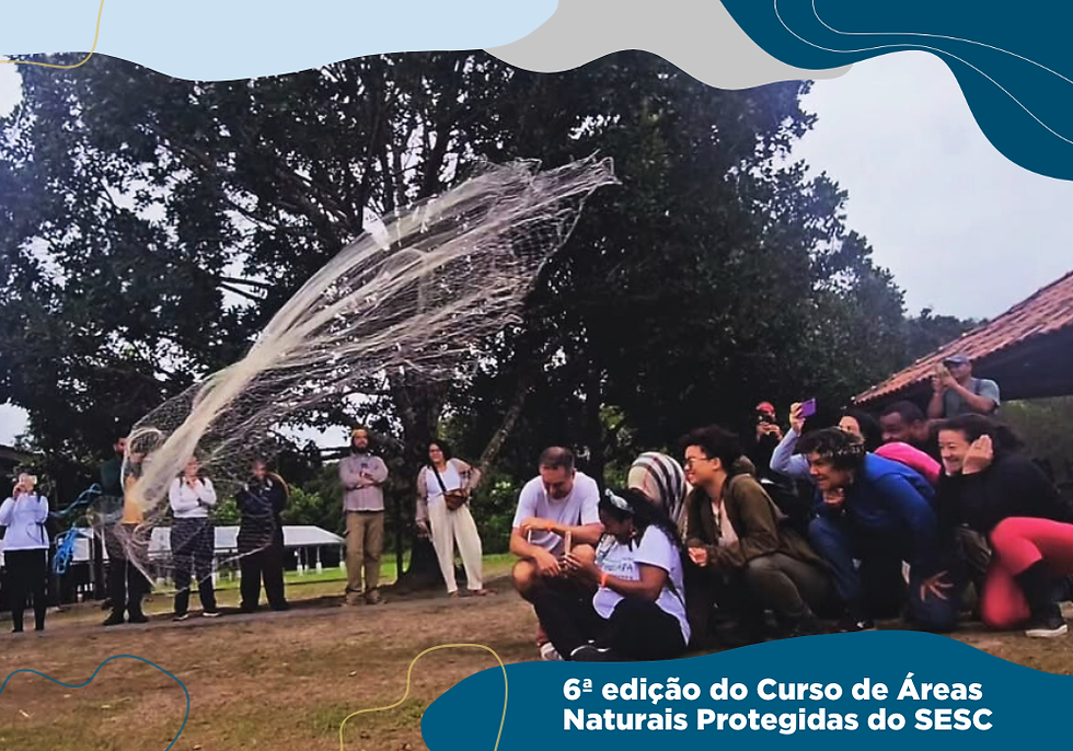 Na mesma semana, entre os dias 6 e 9 de novembro, foi realizado na ilha o módulo presencial da 6ª edição do Curso de Áreas Naturais Protegidas, promovido pelo Sesc São Paulo