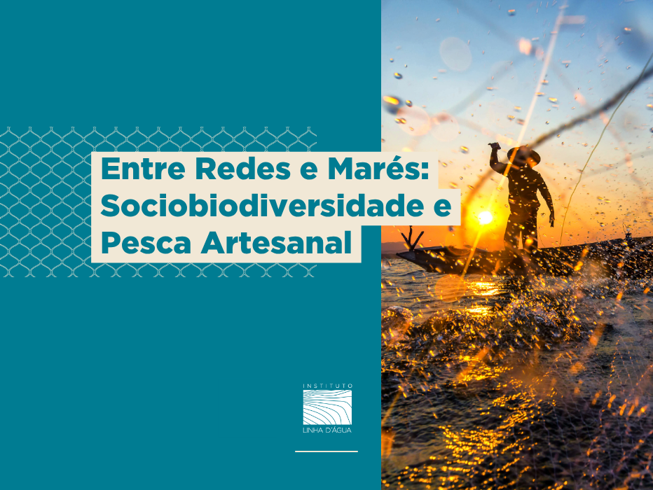 Entre Redes e Marés - imagem de pescadorlançando rede no mar