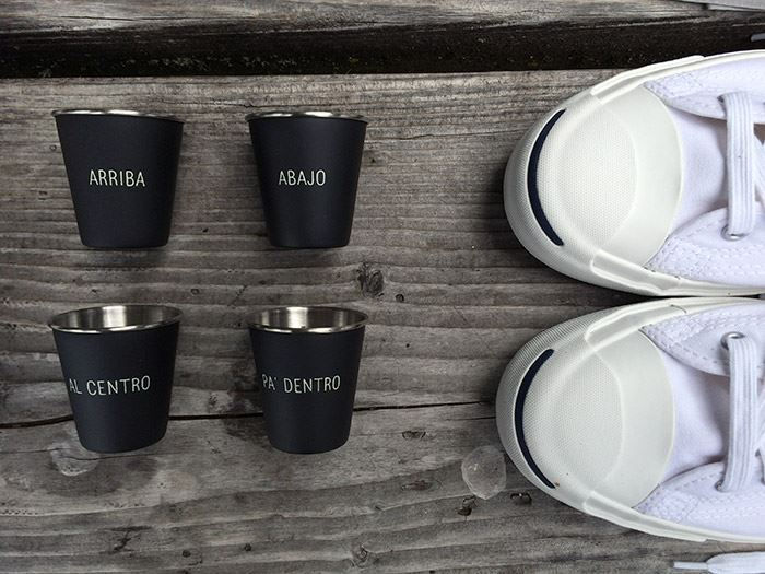 縮圖：IZOLA 不锈钢随身酒杯组 黑