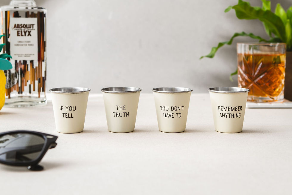 縮圖：IZOLA 不锈钢随身酒杯组 白