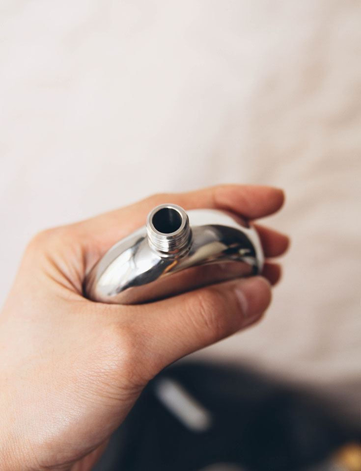 縮圖：IZOLA 迷你男女士便携圆酒瓶随身酒壶3盎司-The Hell with Work