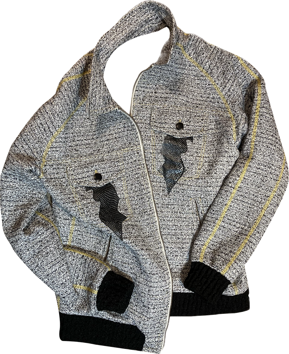 Veste Tweed+ Saumon Nacré