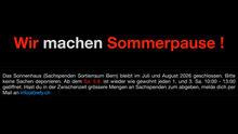 Wir machen Sommerpause !