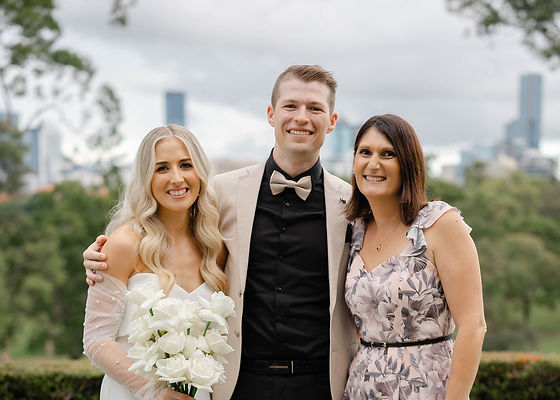 Brooke Willis and a newly married couple